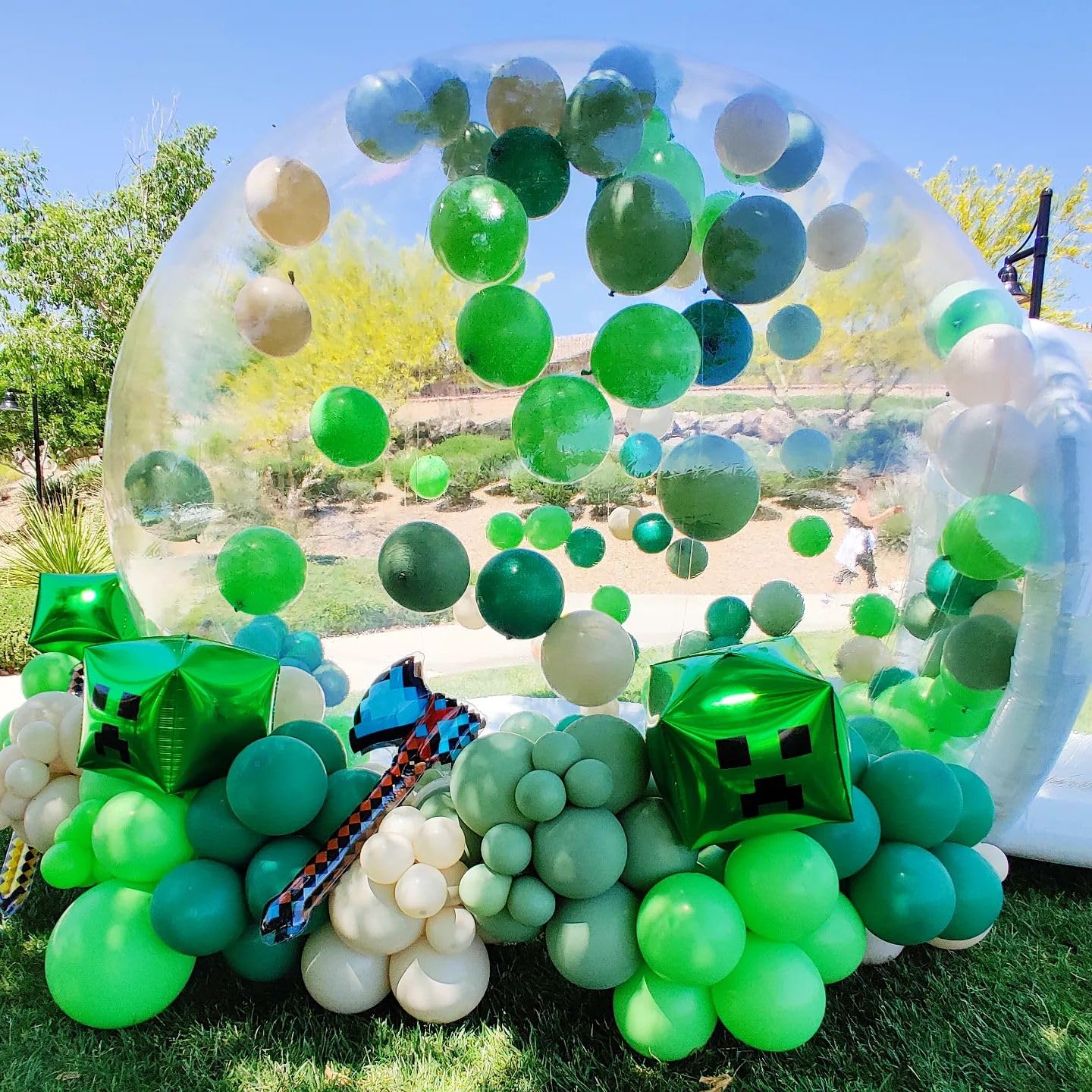 Bezente Green Balloons 18 Inch - 30 Pack Large Thick Light Green Balloons Big Round Green Latex Balloons For Birthday Baby Showe