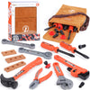 Kids Tool Set,MAGIC4U 26PCS Toddler Tool Set with Tool Bag,8 Tools Equipements,Pretend Play Construction Kits for Kids Age 3-6 Y