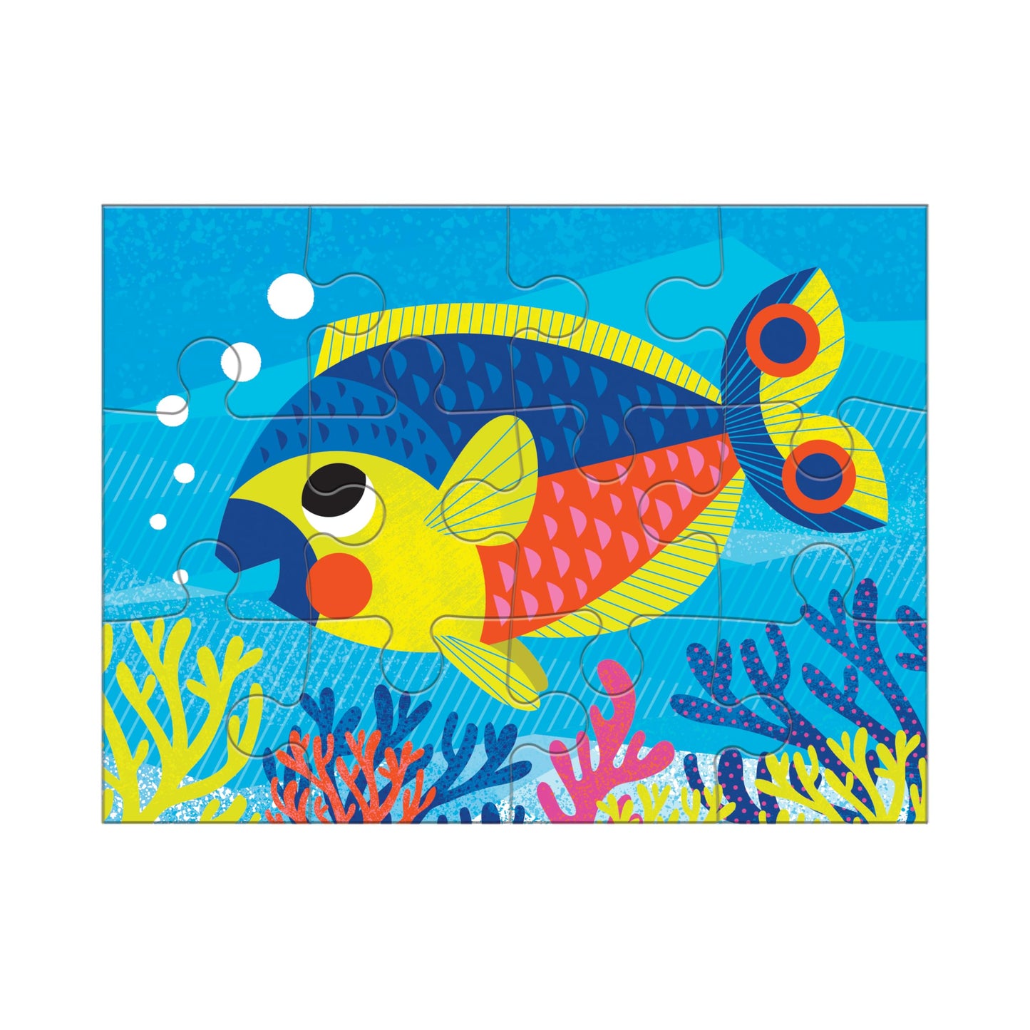 Mudpuppy Ocean Friends 4-In-A-Box Puzzle Set From Mudpuppy, Includes 4 Progressive Jigsaw Puzzles For Kids With 4-12 Pieces, Col