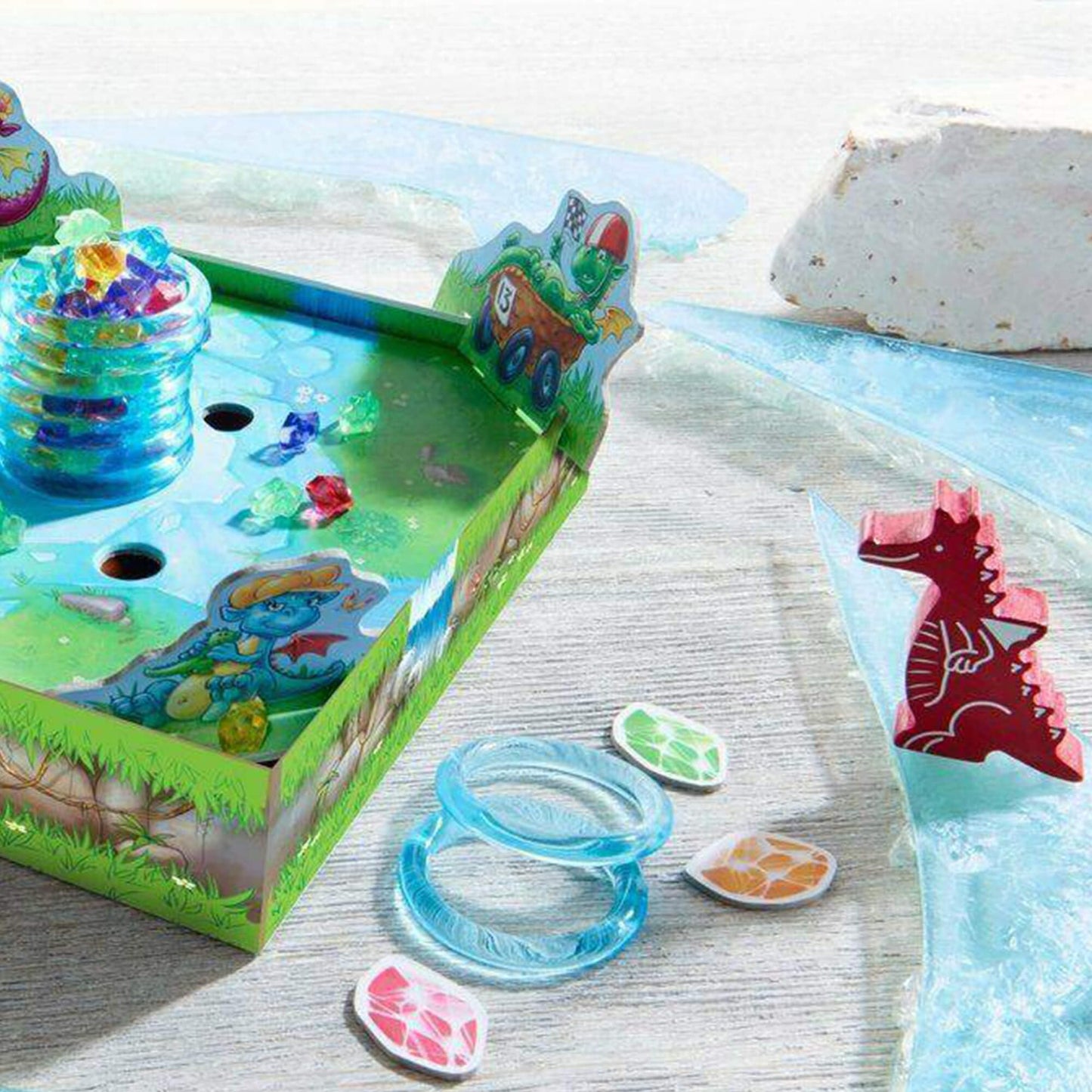 HABA Dragon's Breath Board Game - Multi-Color Cardboard & Plastic - Award-Winning Family Game for Ages 5+ - Model 303586