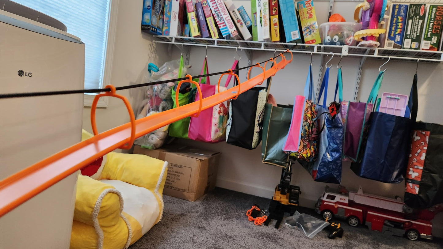 SpeedFreakCNC Suspension Bridge Kit Compatible with Hot Wheels Cars and Track (Orange)