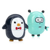 Nuby Silly Squirts Bath Toys, Easy To Clean Children'S Toy, Robot And Penguin, 2 Count
