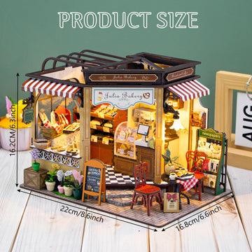 Foyucool DIY Miniature House Kits, Tiny Room Crafts to Assemble, Dollhouse Set for Adults to Building, Unique Birthday for Famil