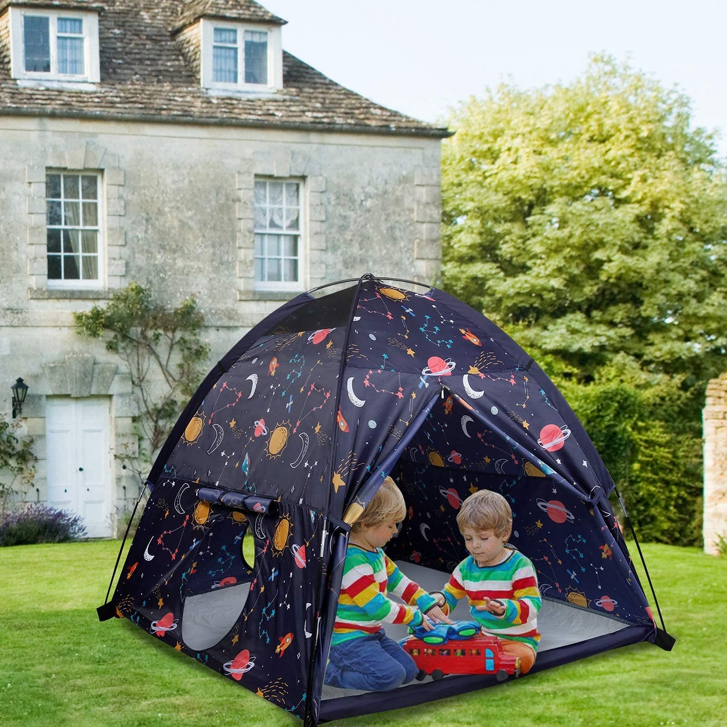 Mountrhino Space World Kids Play Tent-60 X60 X47 Kids Pop Up Tent Children Camping Playhouse Indoor Outdoor Play Tents Fo