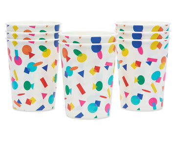 American Greetings Rainbow Party Supplies, 16 Oz. Cups (8-Count)