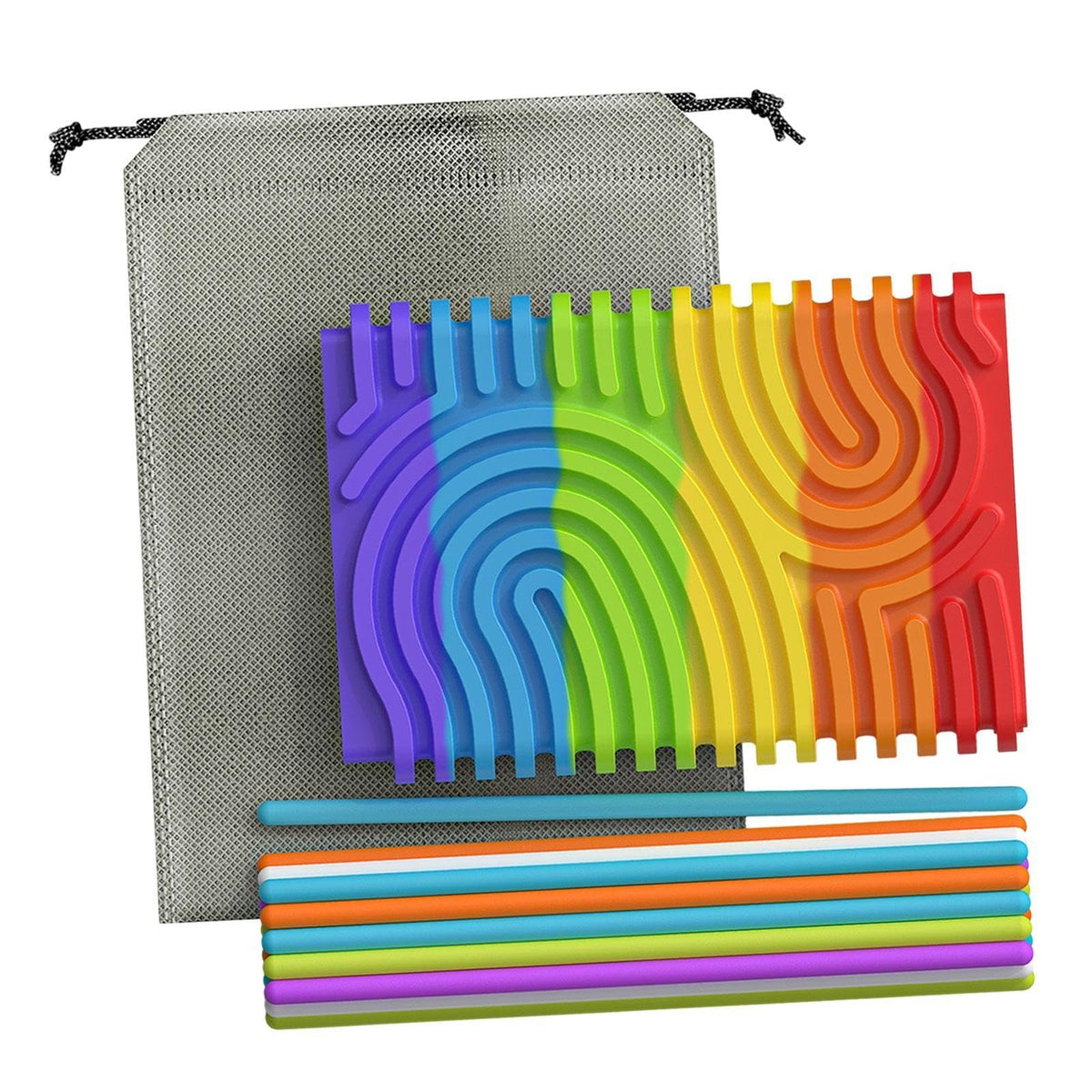 ATORSE Sensory Activity Board Portable Kids Busy Board for Boys Girls Adults Age 3+