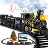 AuroTops Christmas Train Set,Kids Train Set for Under The Trees, Toys for Boys Girls with Steam Locomotive,Coal Carriage,Fuel Ta