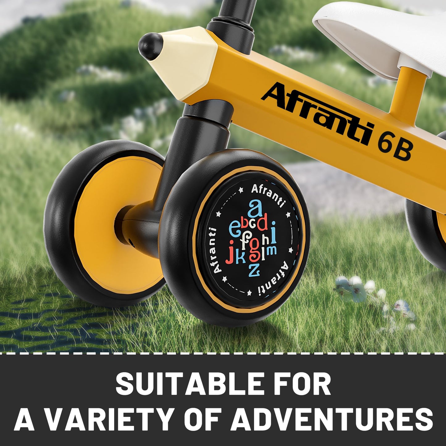 Afranti Baby Balance Bike For 12-24 Months Boys Girls Toddlers Kids Bikes No Pedal For 1 Year Old Birthday Gift Ride-On Walking