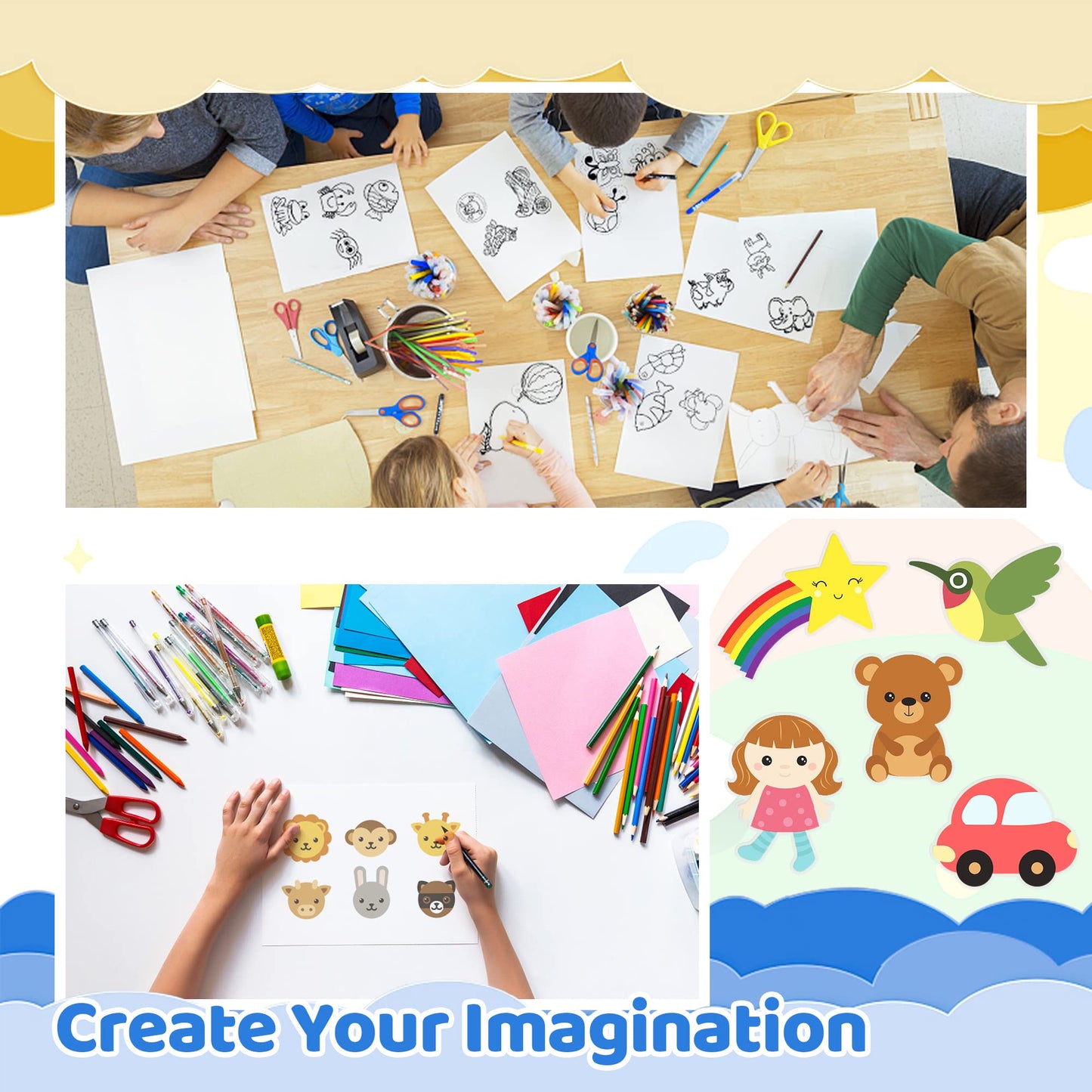 160 Pieces Shrink Paper Kit Shrink Art Kit Including 25 Pieces Shrink Plastic Sheets, 135 Pieces Keychain And Jewelry Accessorie