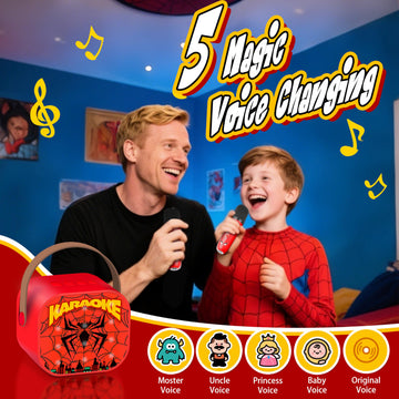 Mini Karaoke Machine for Boys Kids 3 4 5 6 7 8 Year Old Boy Birthday Gifts Toys for 4 5 6 7 8 10 Year Old Boys Birthday Party Fa