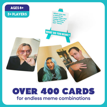 What Do You Meme? Family Edition By Relatable, Now With Refreshed Content - Kids Games 8+, Family Games For Kids And Adults, Easter Basket Stuffers, Includes 300 Caption Cards, 108 Photo Cards