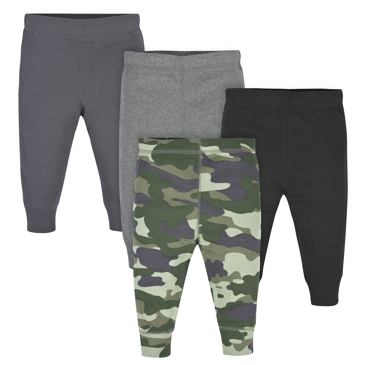gerber Baby Boys Multi-Pack Pants, camogray, 12 Months