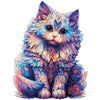 Aeekdook Wooden Puzzles for mature-themeds - Ragdoll Cat Puzzle Wood Puzzles mature-themed - Wooden Jigsaw Puzzles Unique Animal Shape Relax Puzzles (M - 8.6 * 11.4in-200pcs)