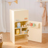 Robotime Play Kitchen Toy Fridge - Wooden Toy Refrigerator With Accessories, Pretend Play Kitchen Set For Kids & Toddlers, Freez