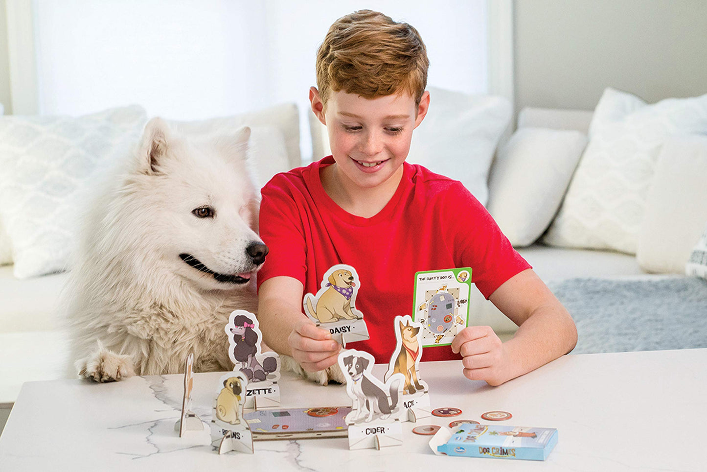 Thinkfun Dog Crimes Logic Game And Brainteaser For Boys And Girls Age 8 And Up - A Smart Game With A Fun Theme And Hilarious Art