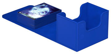 Ultimate Guard Sidewinder 80+ Deck Box for 80 Double-Sleeved TCG Cards Blue Magnetic Closure & Microfiber Inner Lining for SeStorage