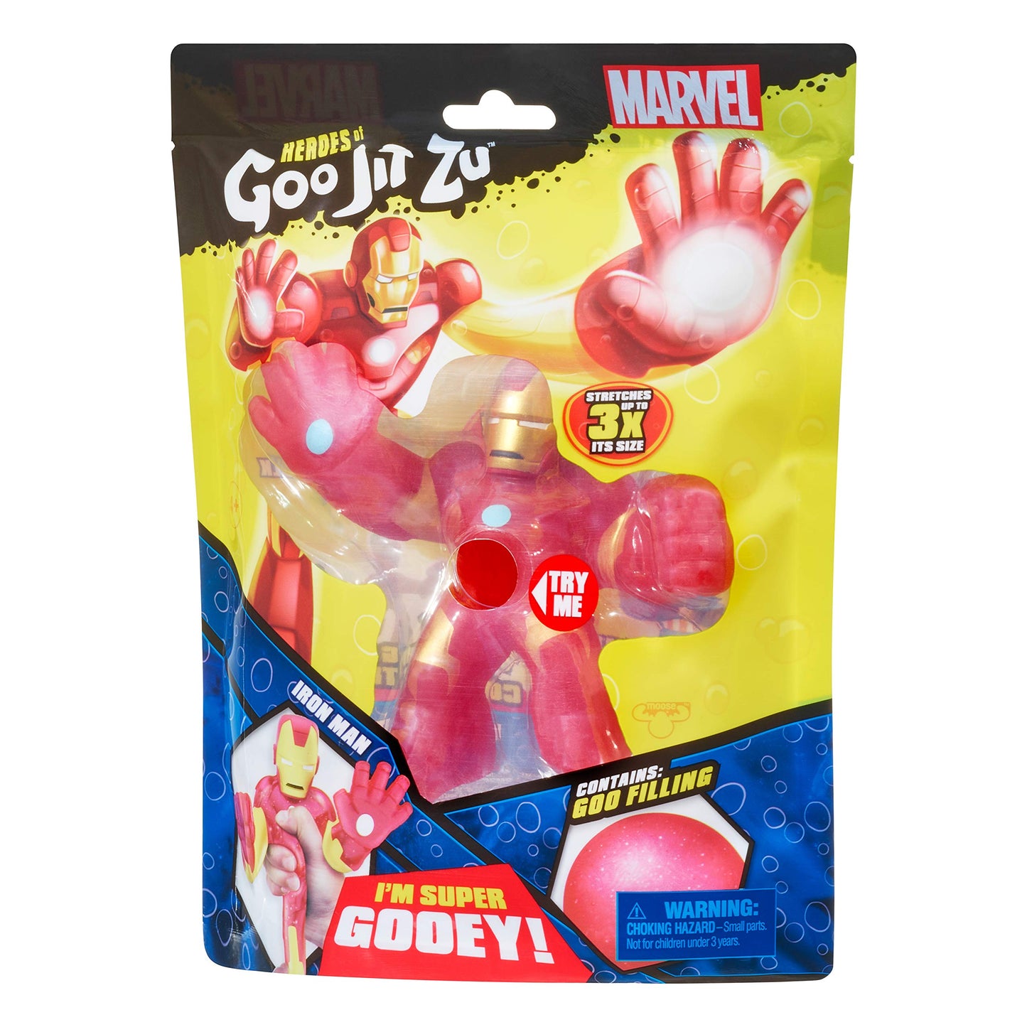 Heroes Of Goo Jit Zu Licensed Marvel Hero Pack - Iron Man, Multicolor (41056)