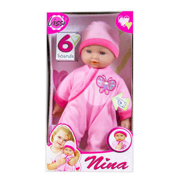Lissi Doll - Talking Baby, 11 Inches, Blue