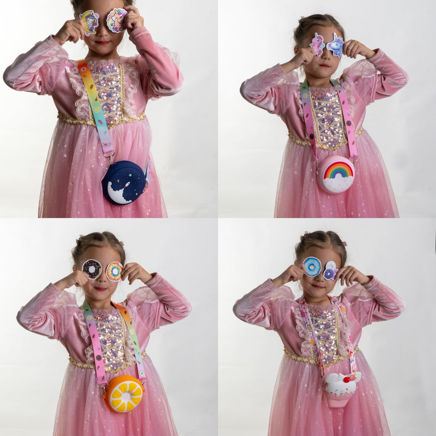 CONTRACONTACT Sweet Kids Purse Space Travel in Pink in a Box as Gift for Future Girl Astronauts, Kids Toys for Age 3 4 5 Year ol