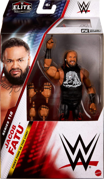 Mattel WWE advanced Action Figure & Accessories Series #118 6-inch Collectible Jacob Fatu with 25 Articulation Points & Swappable Hands