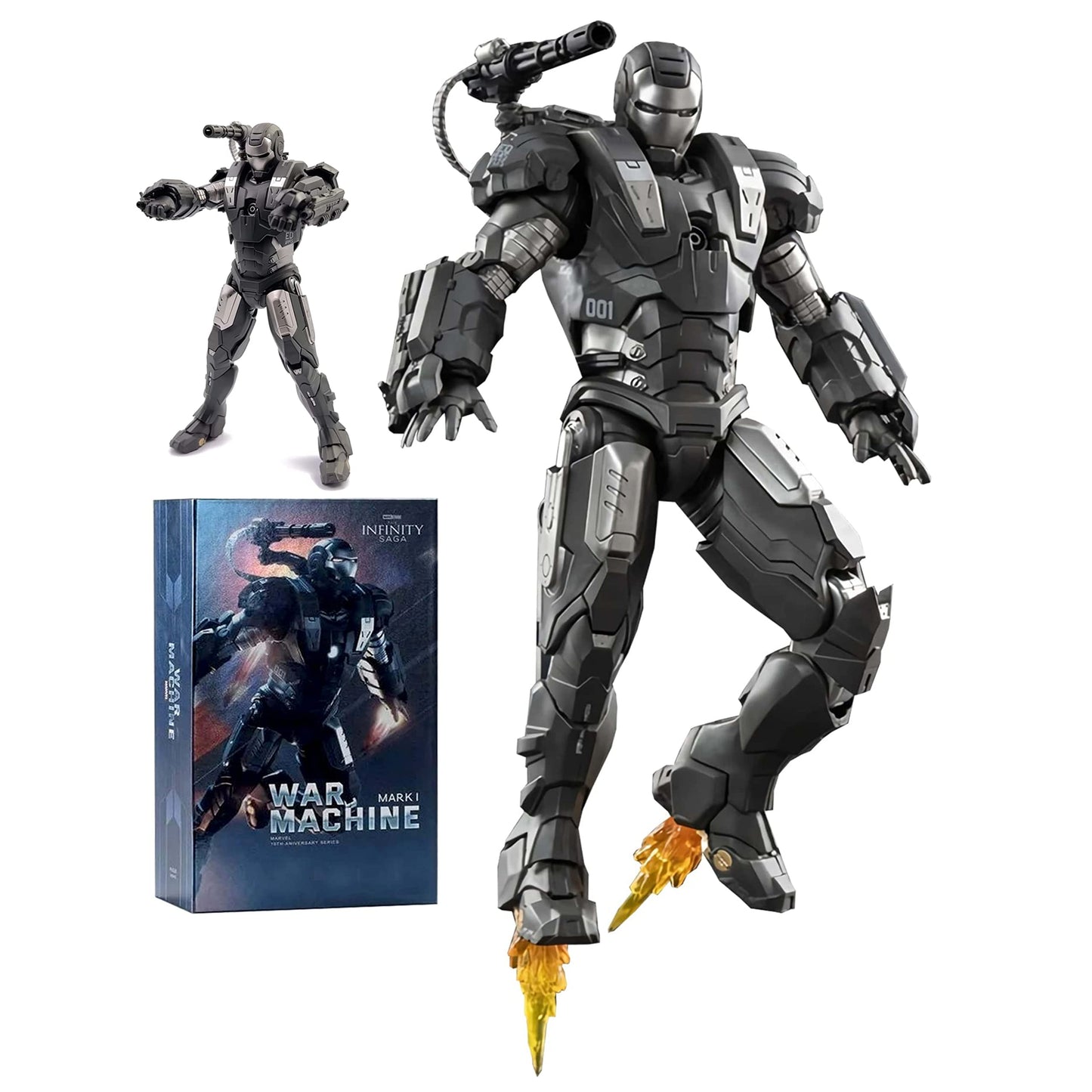 Lonullymege War Machine Mark1 Action Figure-2022 New Released 7 Inch Deluxe Painting Exquisite Collection Movable Model Toys (War Machine Mark1)