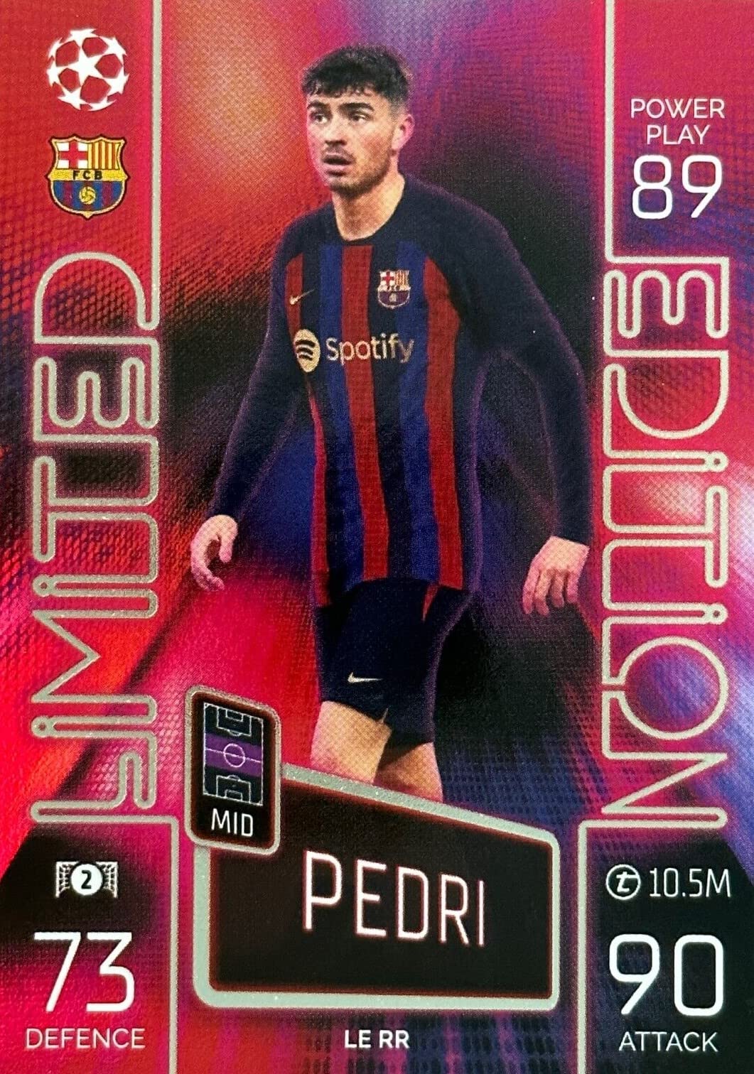Topps Match Attax 2022/23 - Uefa Champions League, Football Cards - Tin Mini Collection, Red Ray
