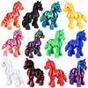 Honoson 12 Pcs 3D Printed Fidget Toy 3D Printed Horse Small Animal Toy Flexible Cute Articulating Pet Stress Relief Fidget Toys