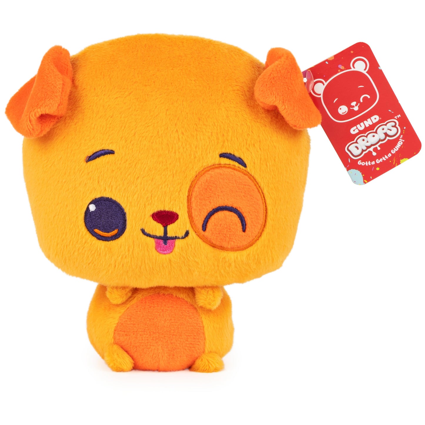 Gund Drops, Paulie Pup, Expressive Premium Stuffed Animal Soft Plush Pet, Orange, 6
