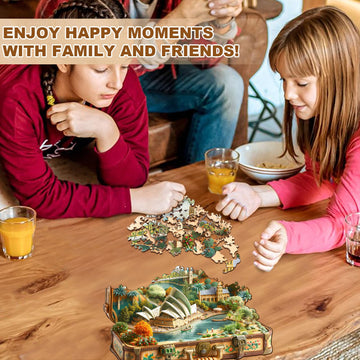 Jigfoxy Wooden Puzzles for mature-themeds Sydney Opera House Tour Wood Puzzles mature-themed Unique Animal Shape Wooden Jigsaw Puzzles for mature-themeds Birthday Gifts for Puzzle Lovers Family (M-11.4 * 11.2in-190p)