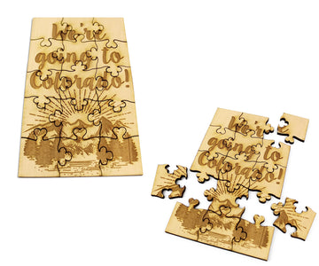 Fashionjunkie4Life We Are Going To Colorado Puzzle, Surprise Trip Reveal Puzzle, For Her, For Him, Jigsaw Puzzle Sister Gifts
