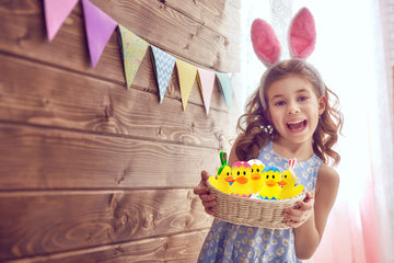 The Dreidel Company Happy Easter Rubber Duck Toy Bunny Rabbit Duckies For Kids Easter Eggs, Bath Birthday Gifts Baby Showers Summer Beach And Pool Activity, 2' (6 Pack)