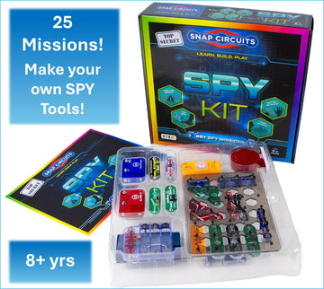 Snap Circuits Spy Kit | 25+ Activities | STEM Educational Toy for Kids 7 +