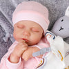 Milidool Lifelike Reborn Baby Dolls-18 Inch Sleeping Realistic Newborn Baby Dolls, Soft Cloth Body With Feeding Toy For Kids Age