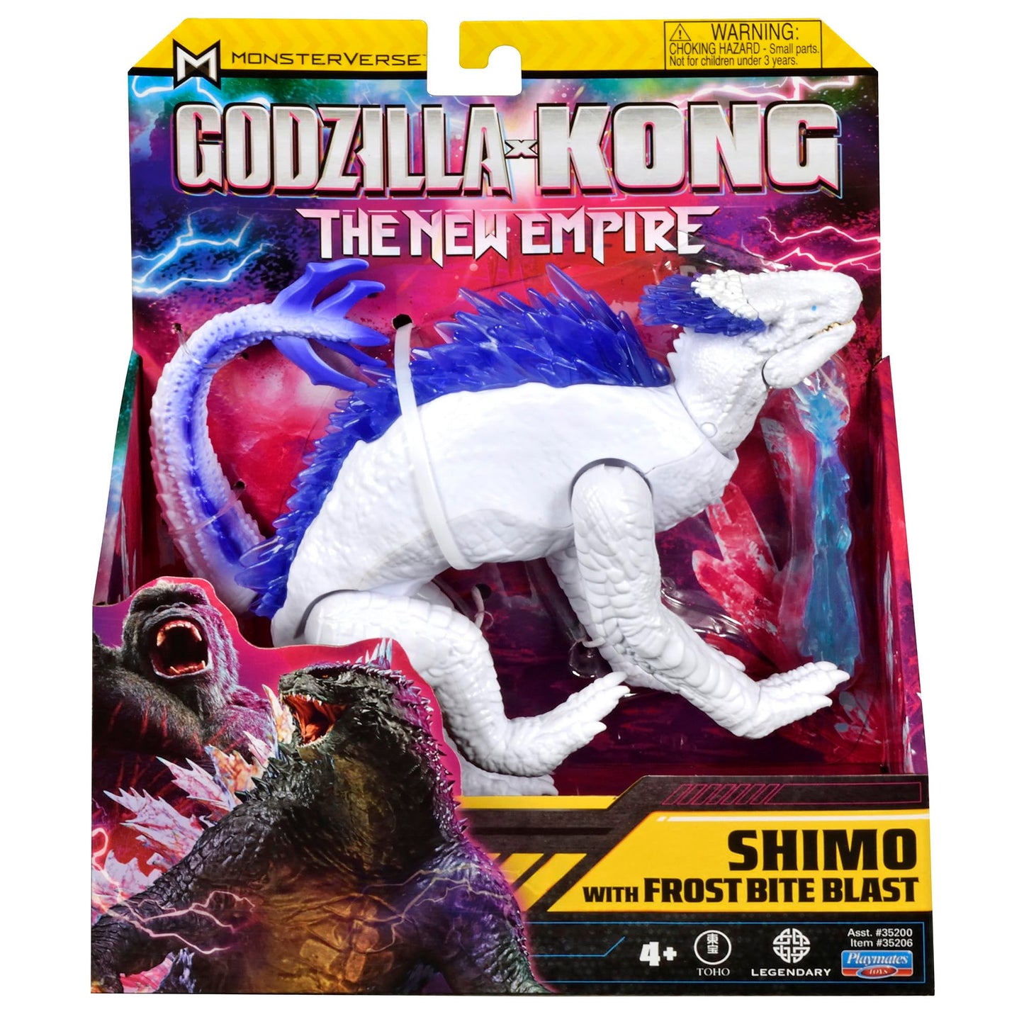 Godzilla X Kong Monsterverse 3 Inch Action Figure Basic Series - Shimo With Frost Bite Blast