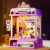 CWLAKON Mini Claw Machine for Kids, Purple Plastic Vending Toy, Model 33601, Candy Grabber with Sound, Ideal for Age 3+ Christmas Gifts