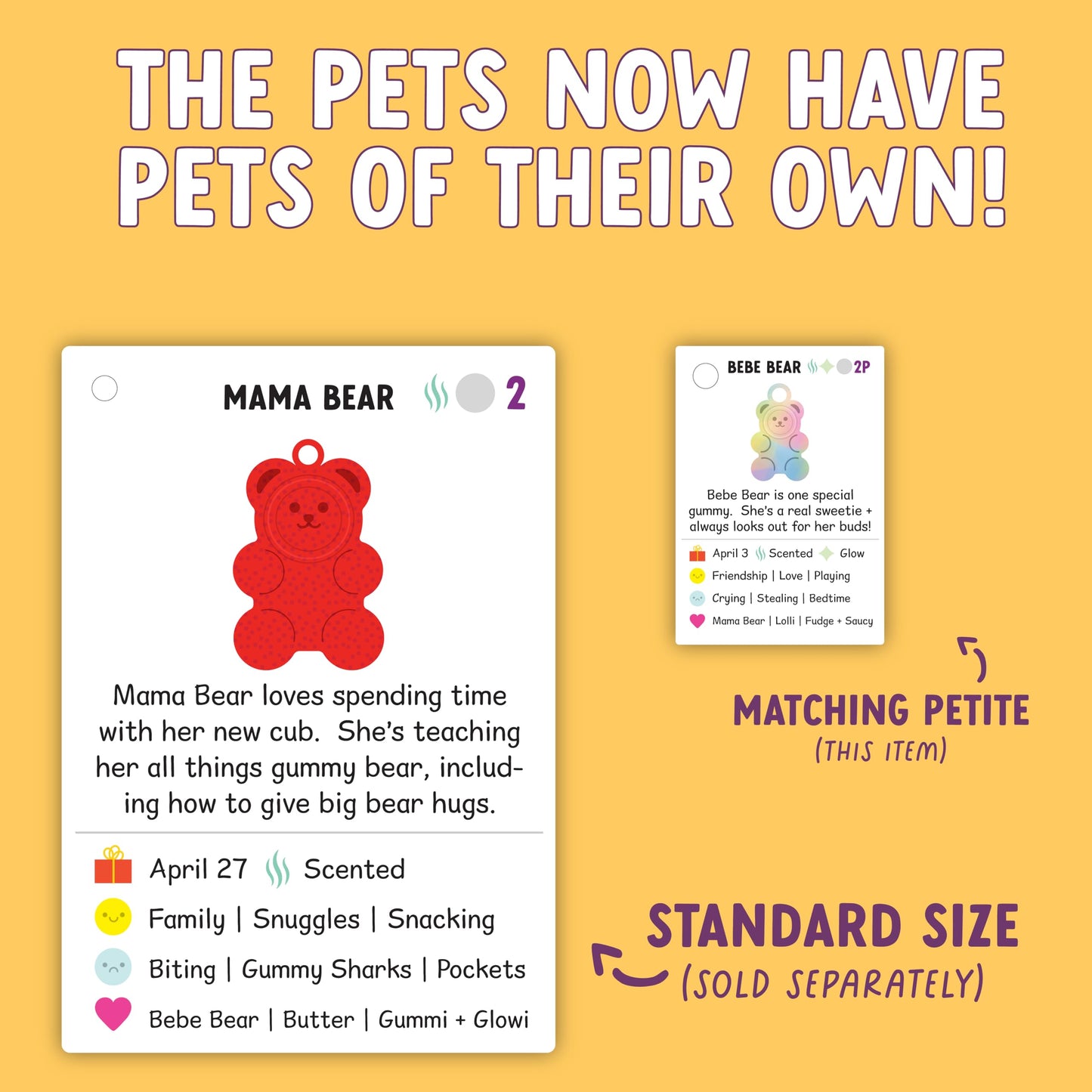 Pop It! Pets Petites - Season 2 - The Ultimate Mini Sensory Fidget Toy - Popping Bubbles And Adorable Characters For Your Pets - Collector Map With Cards And Stickers From Buffalo Games