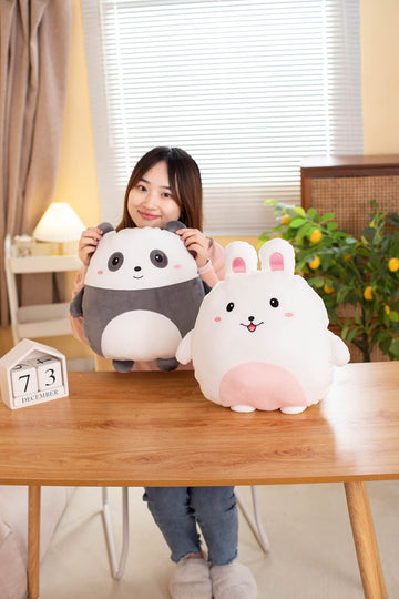 Casagood Soft Bunny Plush Hugging Pillow Cute White Rabbit Stuffed Animal Plushies Toy Bunny Rabbit Kids Stuffed Animals Plush Toys For Birthday, Valentine, Christmas 16 Inch