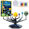 Blue Marble National Geographic Glow-In-The-Dark Solar System Model Kit For Kids - Build & Paint A 3D Planetary Model With Movab