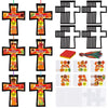 Chiisong 24 Sets Fall Blessings Crafts Kit DIY Tissue Paper Sign Crafts for Back to School Fall Harvest Thanksgiving Religious C