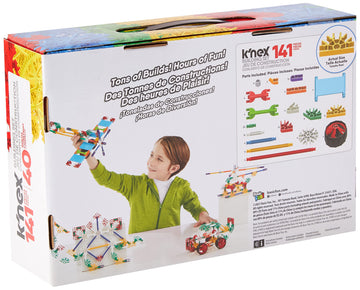 K'Nex Beginner 40 Model Building Set - 141 Parts - Ages 5 & Up - Creative Building Toy, Multi, 141 K'Nex Parts And Pieces,Includ