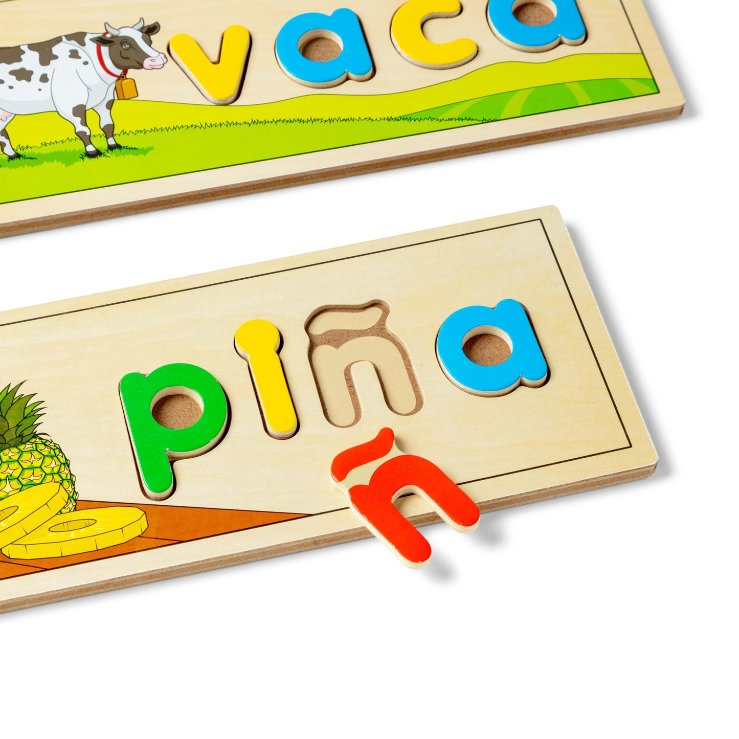 Melissa & Doug Spanish See & Spell Educational Language Learning Toy - Fsc Certified