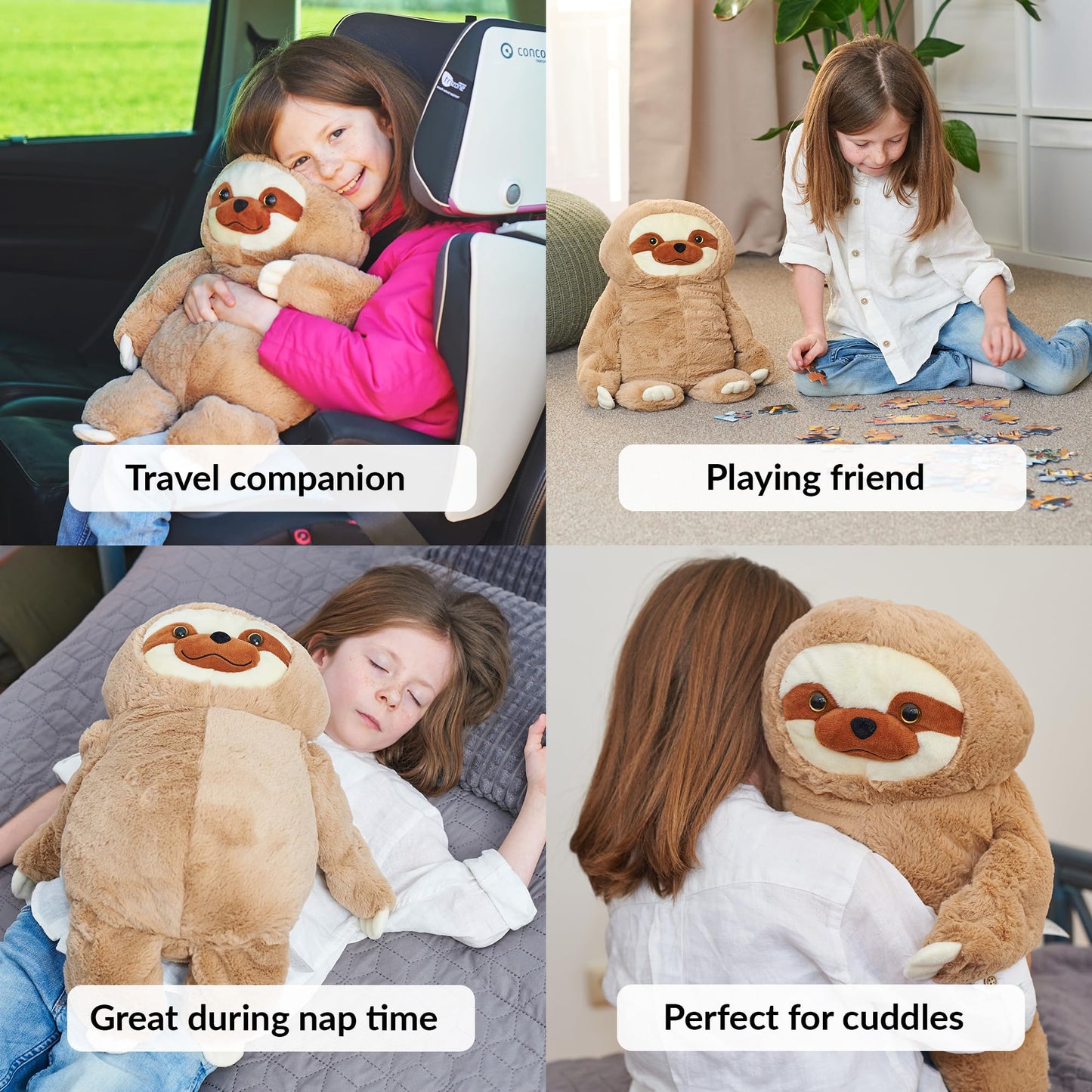Odoxia Big Weighted Animals For Anxiety 5Lb Sloth | Stuffed Weighted Plush For Kids, Adults | Weighted Stuffed Animals | Weighted Plushies | Weighted Stuffed Plush | Weighted Plushie