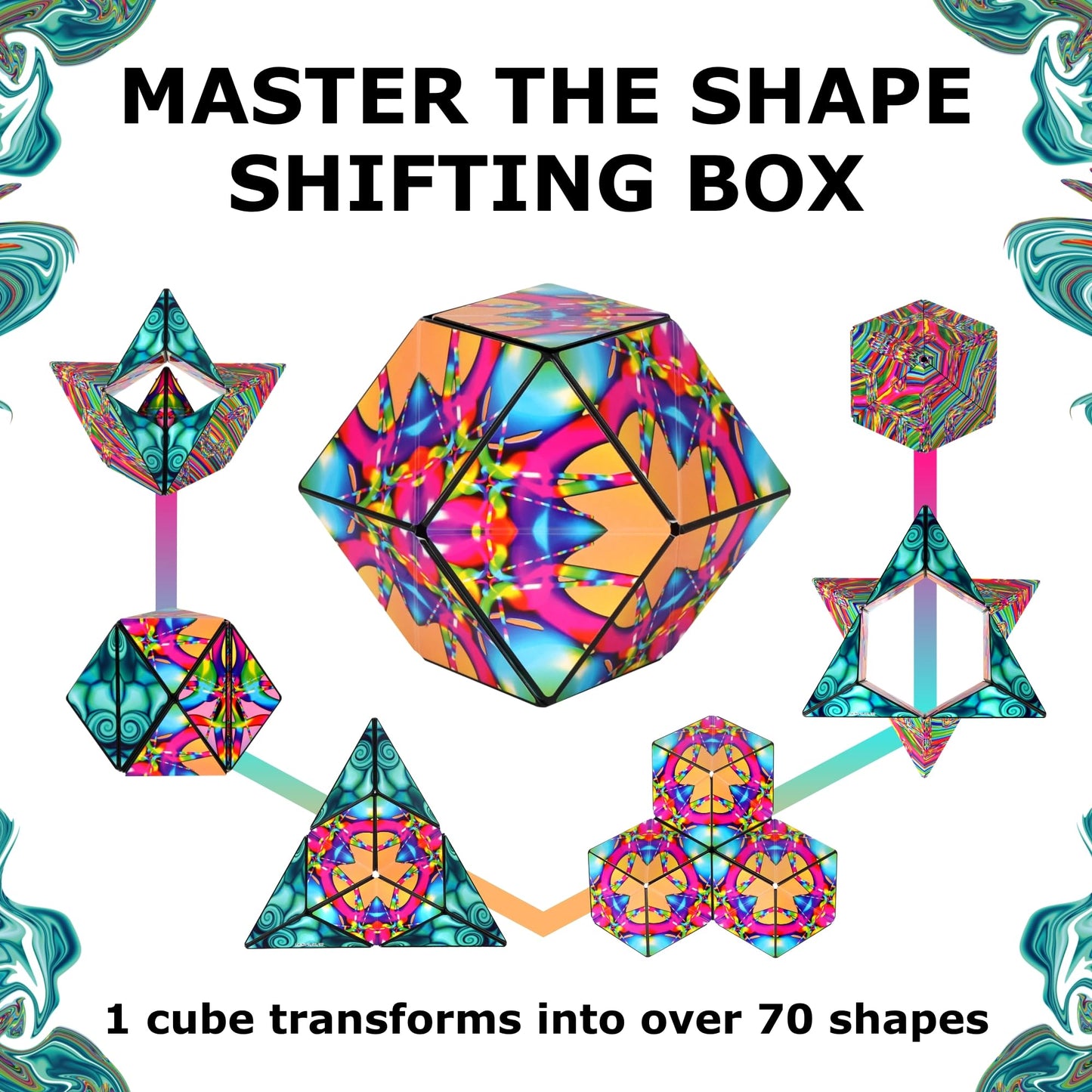 SHASHIBO Shape Shifting Box - STEM Magnetic Fidget Cube That Transforms Into Over 70 Shapes, Download Fun in Motion Toys Mobile
