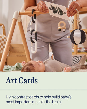 Lalo Art Cards - High Contrast Baby Cards, Black and White Baby Cards, Printed with Soy-Based Ink, Set of 9 High Contrast Cards,