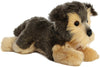Aurora Adorable Flopsie Yorky Stuffed Animal - Playful Ease - Timeless Companions - Gray 12 Inches