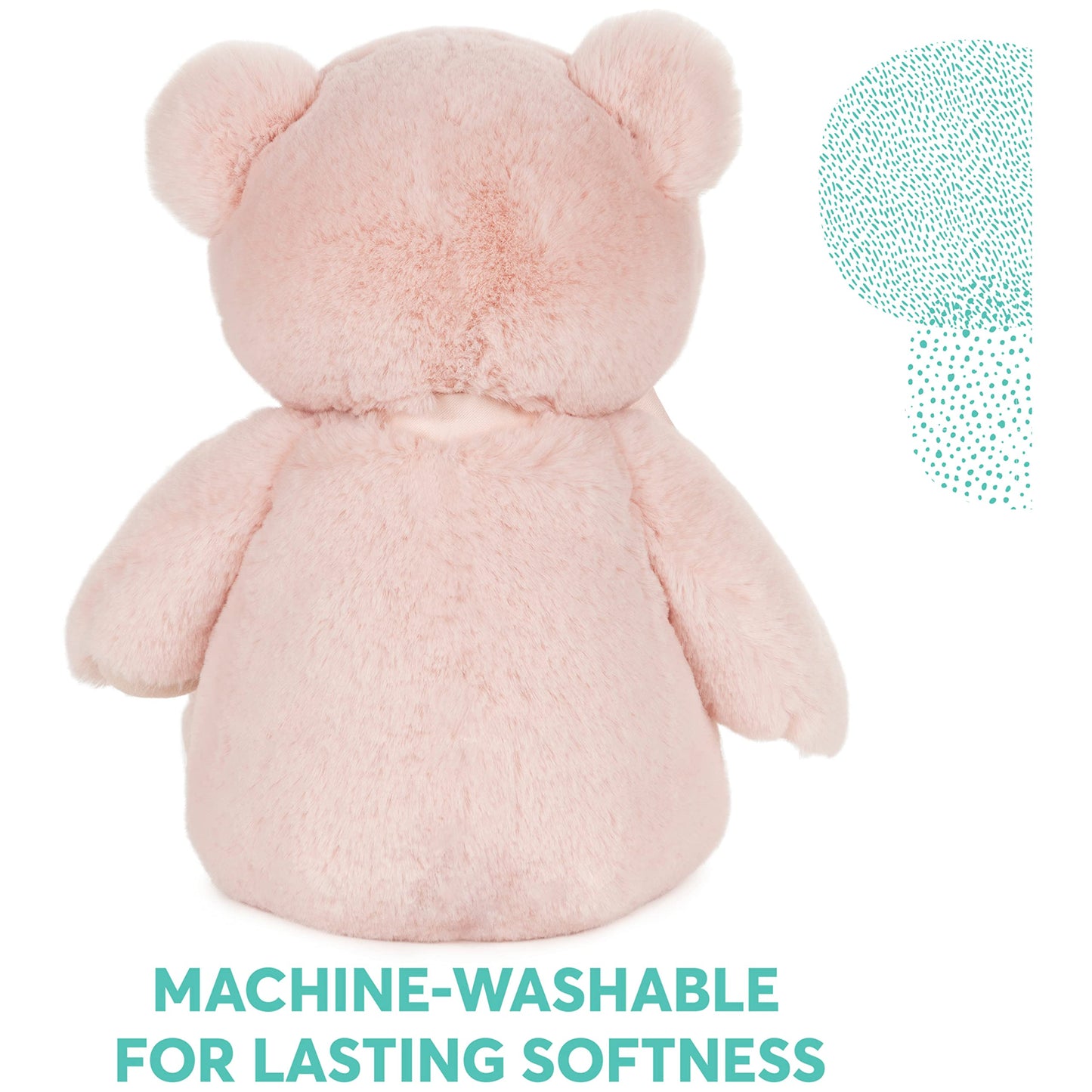 Gund Baby My First Friend Teddy Bear, Pink, Ultra Soft Animal Plush Toy For Babies And Newborns
