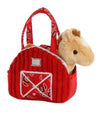 Aurora® Fashionable Fancy Pals™ Red Barn Horse Stuffed Animal - On-The-Go Companions - Stylish Accessories - Red 7 Inches
