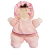 Genius Baby Toys Classic My First So-Soft Baby Girl Doll Lovey, Pink Dress With Brown Hair, 11''