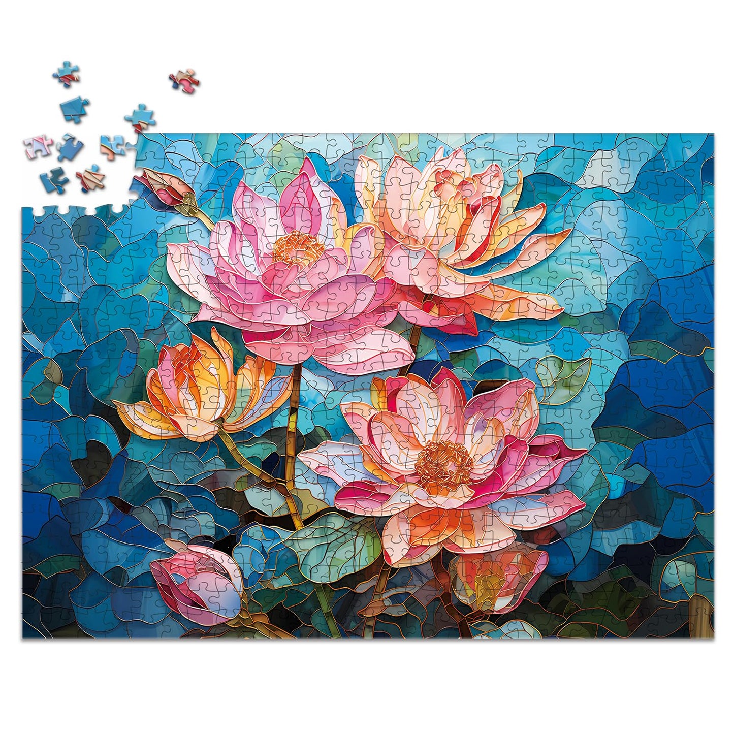 Fishwisdom 500 Piece Hard Challenging Jigsaw Puzzle For Adults And Teens And Kids, Fun Perfect Idea Gift For Happy Family Games