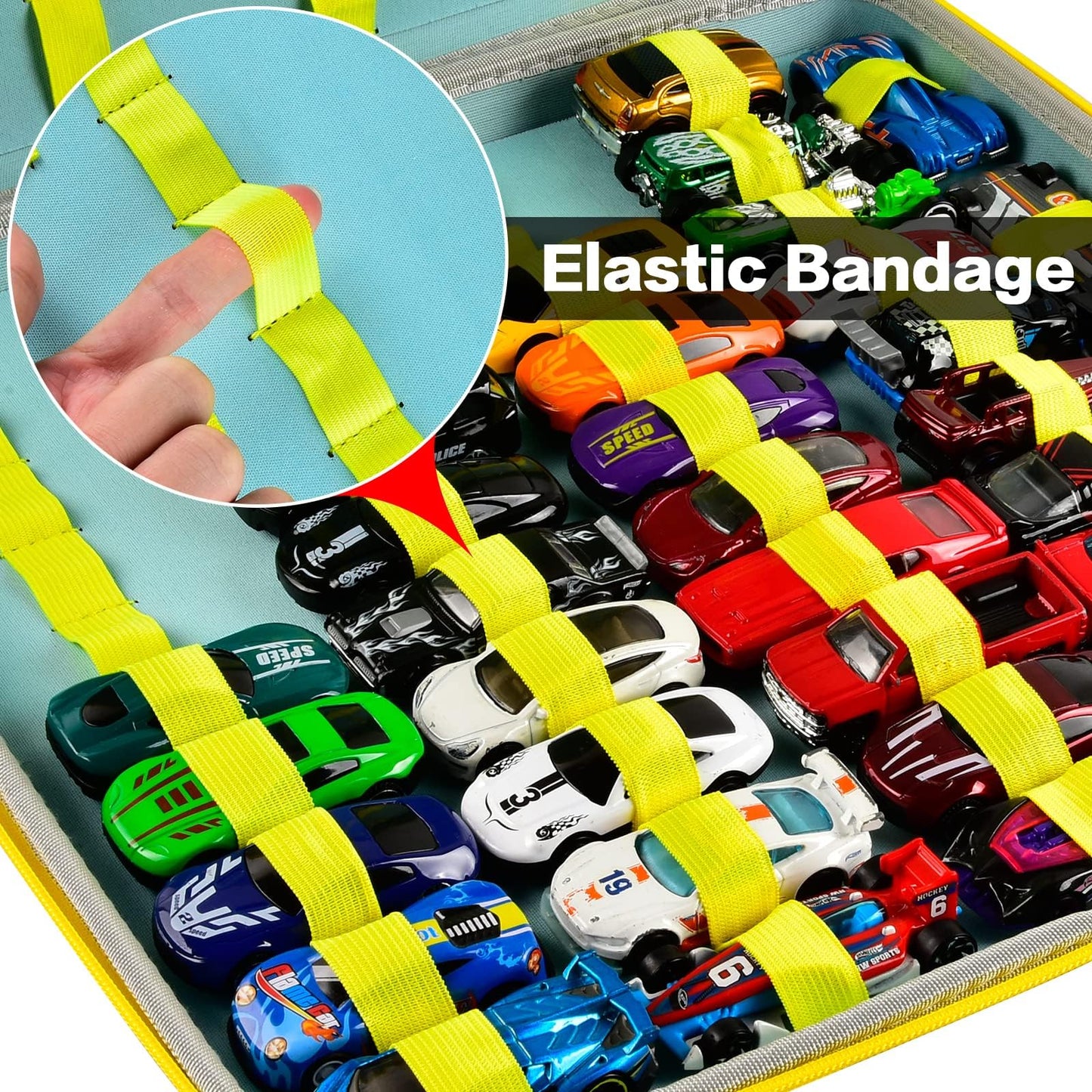 Paiyule Carrying Toys Storage Case For Hot Wheels Cars, Organizer For Matchbox Cars. Trucks&Cars Display Container For Instant Collection Holds 88 Count Mini Vehicles-Box Only